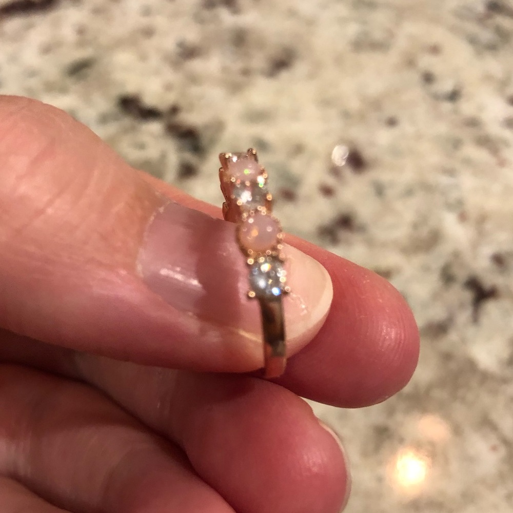 Fire opal ring - Picture 3 of 3
